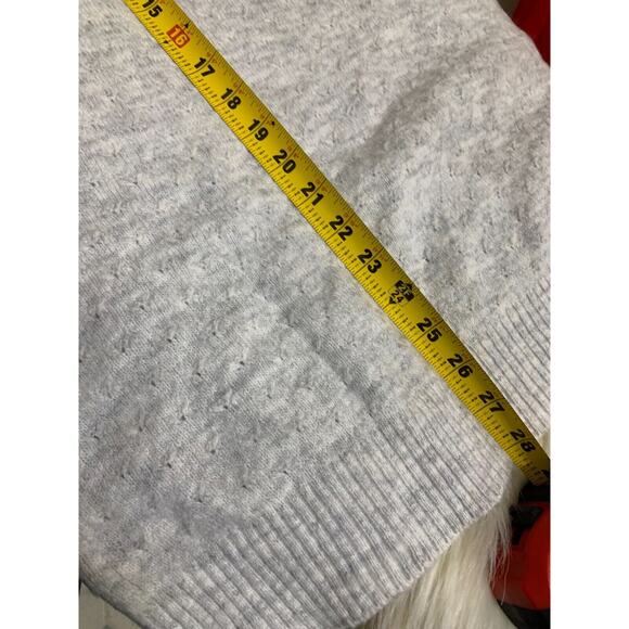 FAT FACE REBEKAH Long Line Jumper Sweater Light Gray Recycled Fabrics Sz 6 NWT - Picture 15 of 16